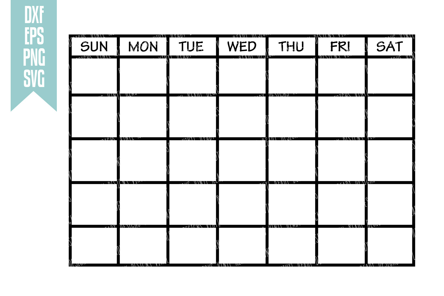 Free Svg Calendar Template