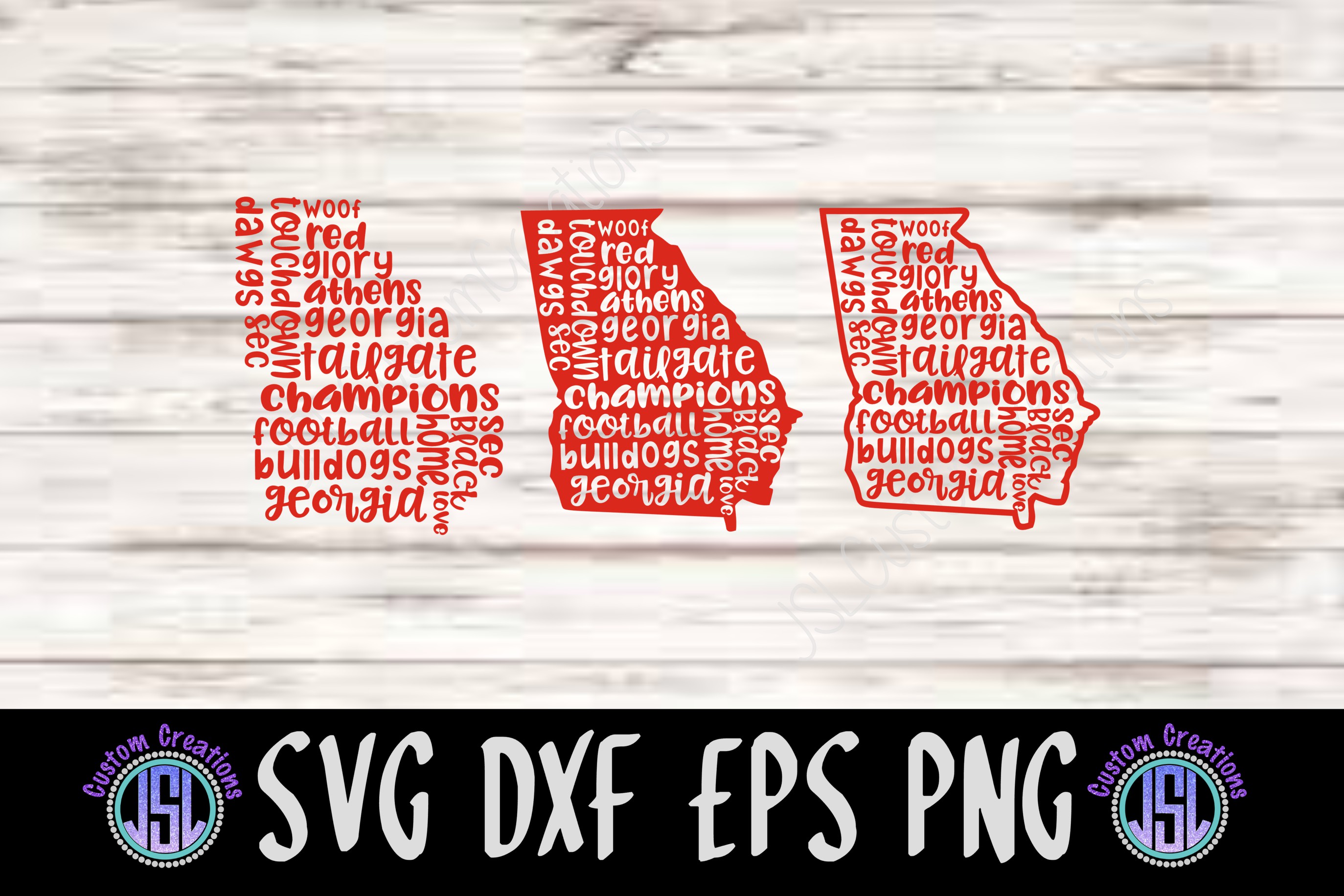 Georgia Sayings States | Set of 3 Bundle | SVG DXF EPS PNG
