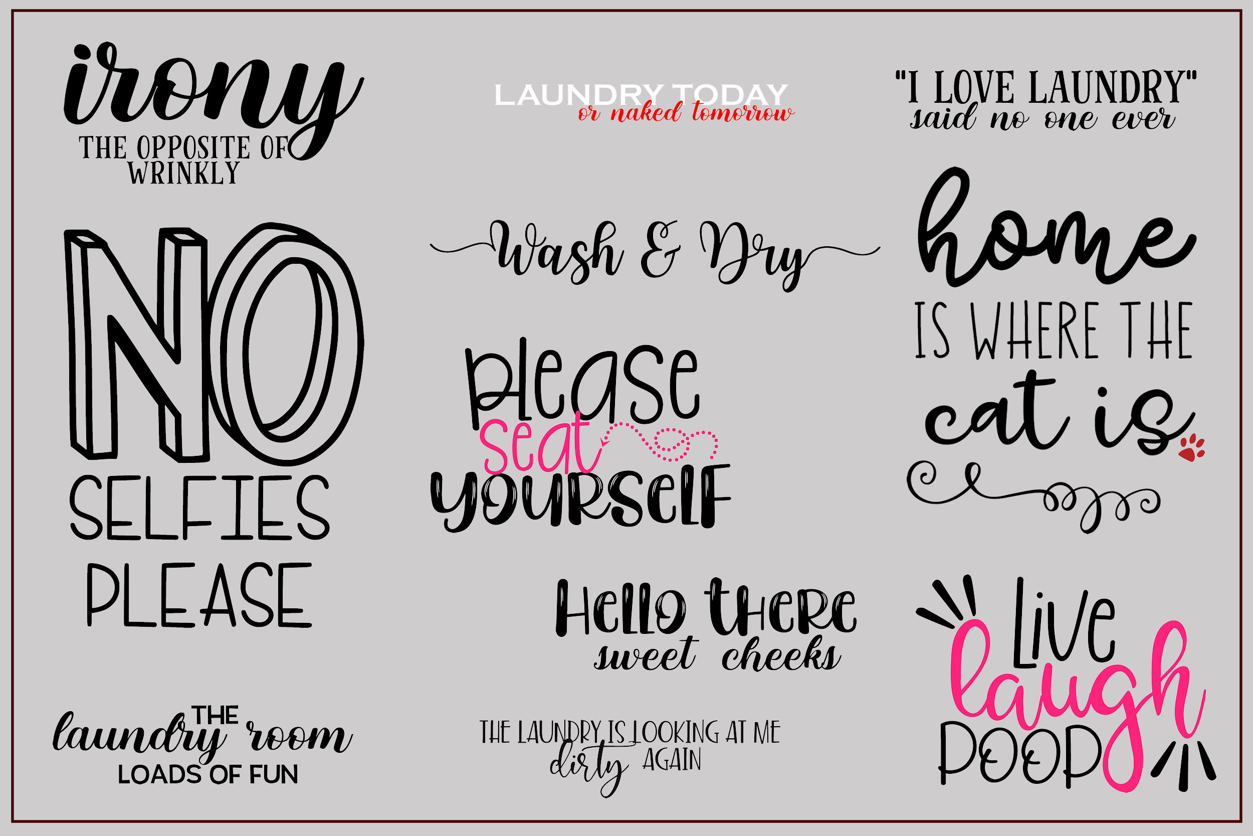 The Home Decor Bundle With 25 SVG Designs