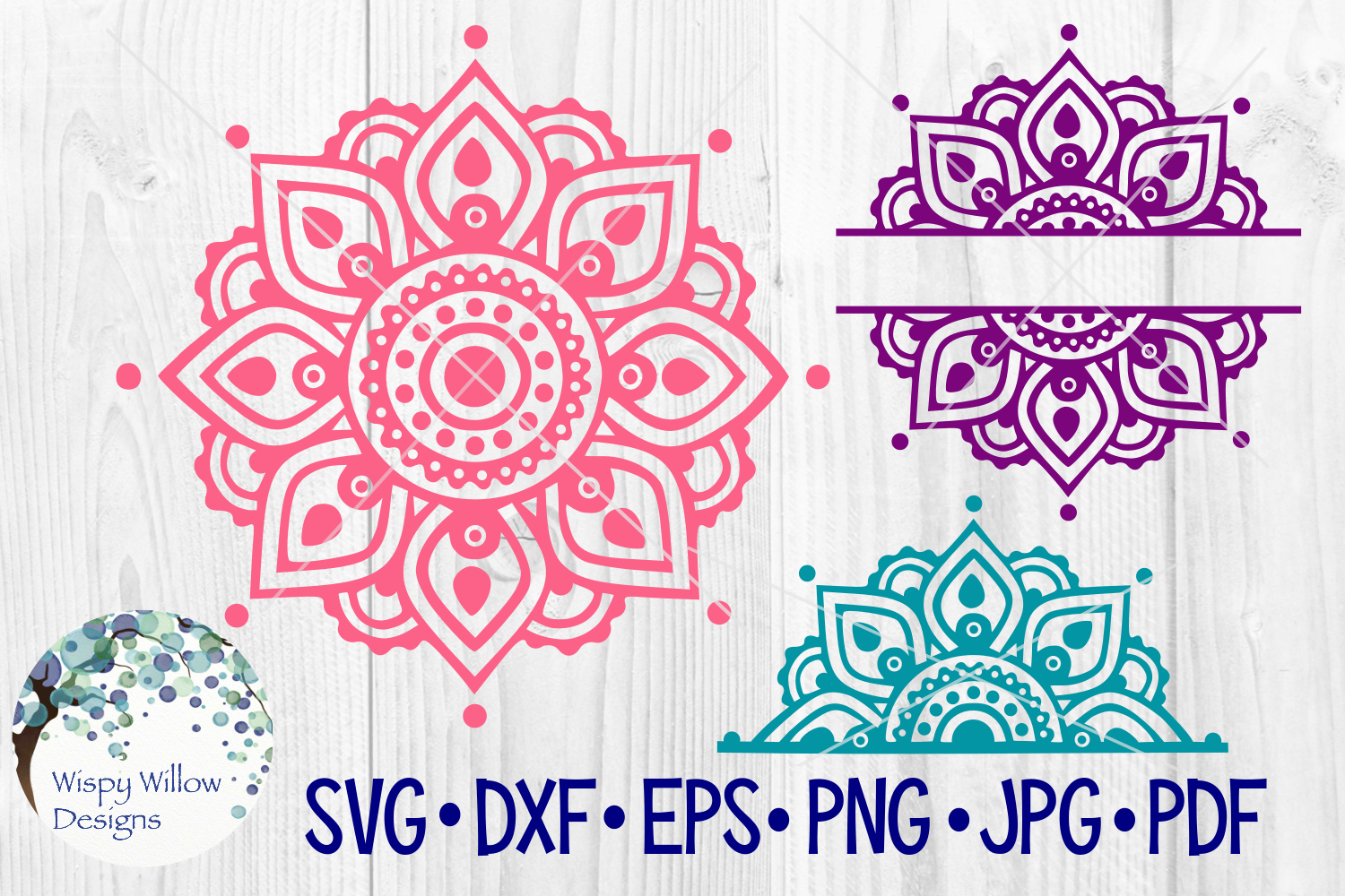 Mandala SVG Bundle | Half Mandala |Personalized Name ...