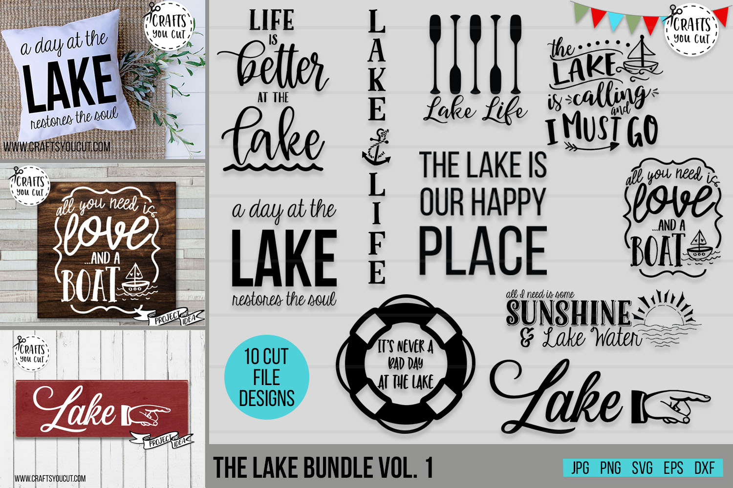 Download The Lake Bundle Vol. 1- A Summer/Lake SVG Cut File Bundle