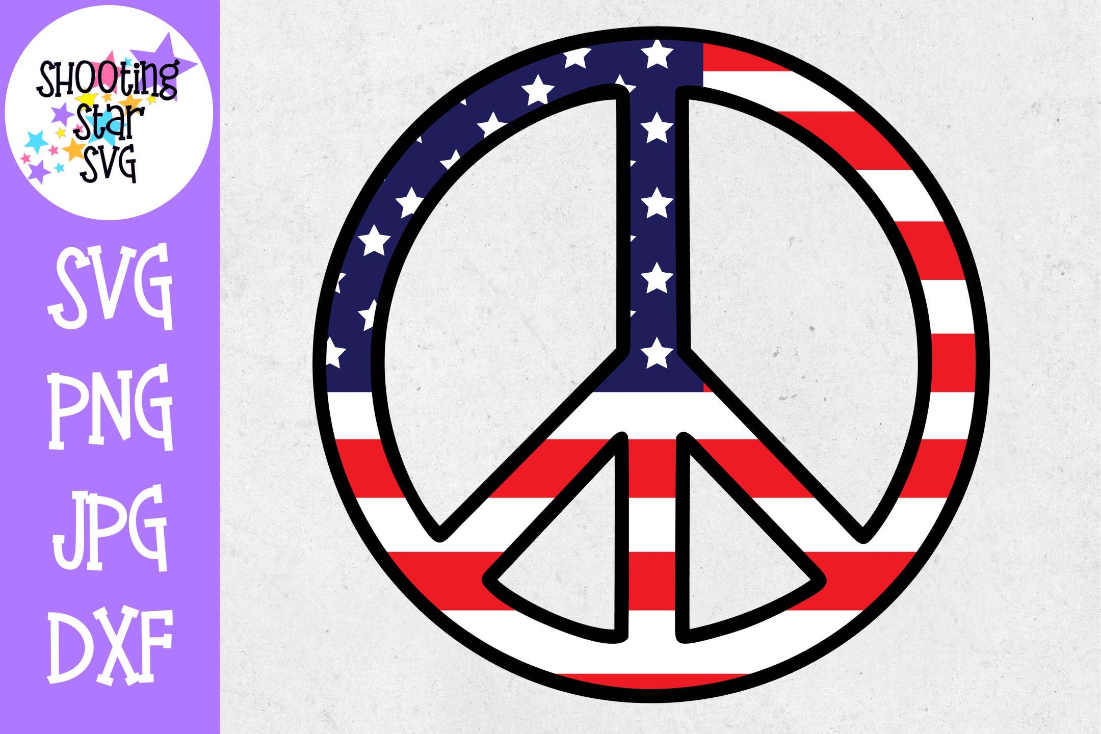 Peace Sign with American Flag- Fourth of July SVG (257402 ...