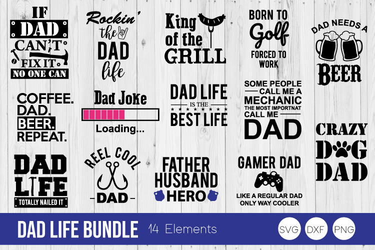 Download Dad Life Bundle SVG Cut Files