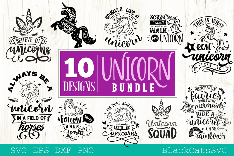 Download Unicorn SVG bundle 10 designs Magic SVG bundle (289551 ...