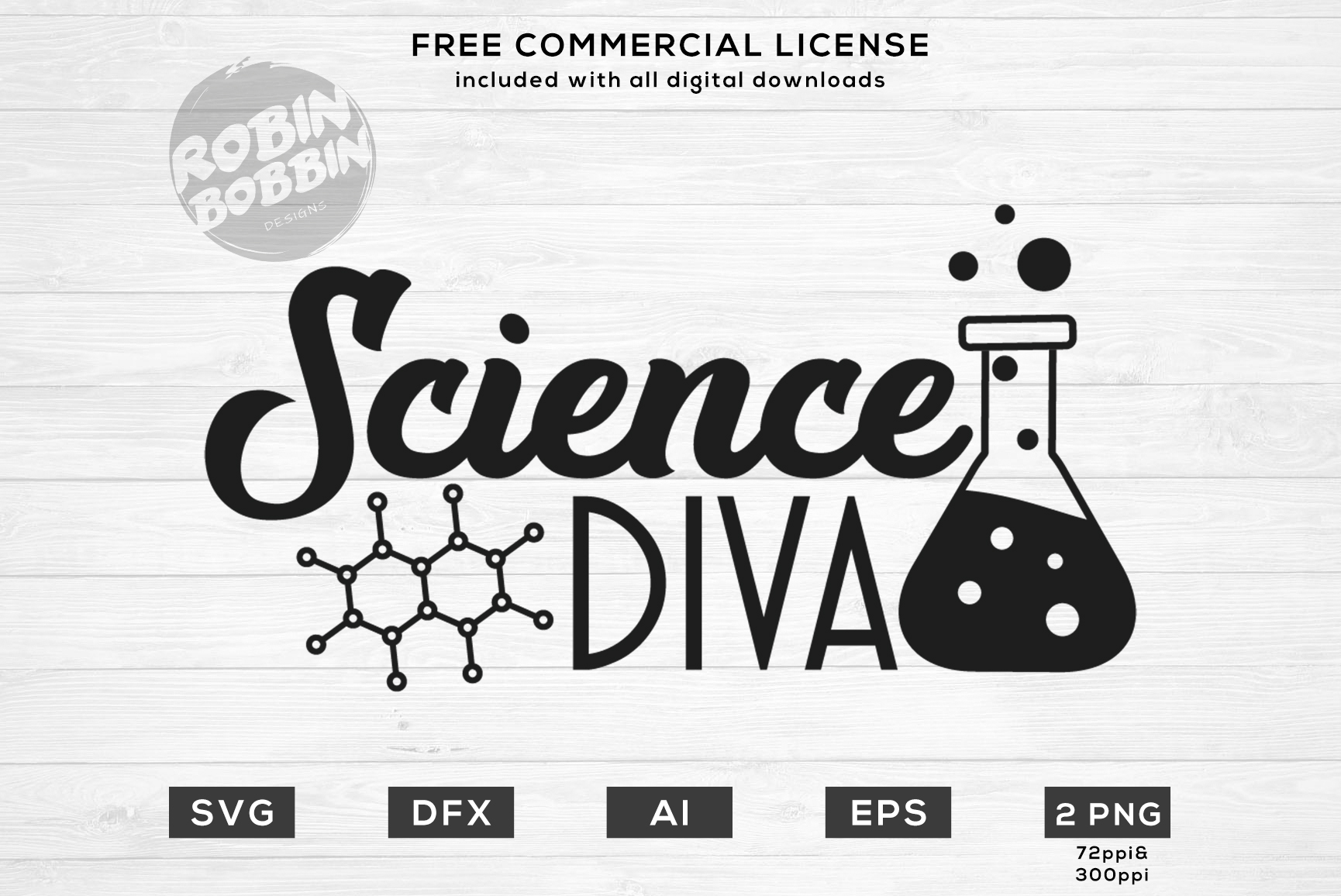 Science Diva Design SVG EPS PNG DFX AI