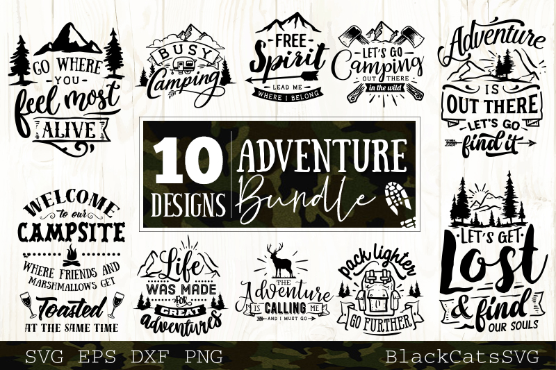 Download Adventure SVG bundle 10 designs Mountains SVG bundle vol 3 (225602) | SVGs | Design Bundles