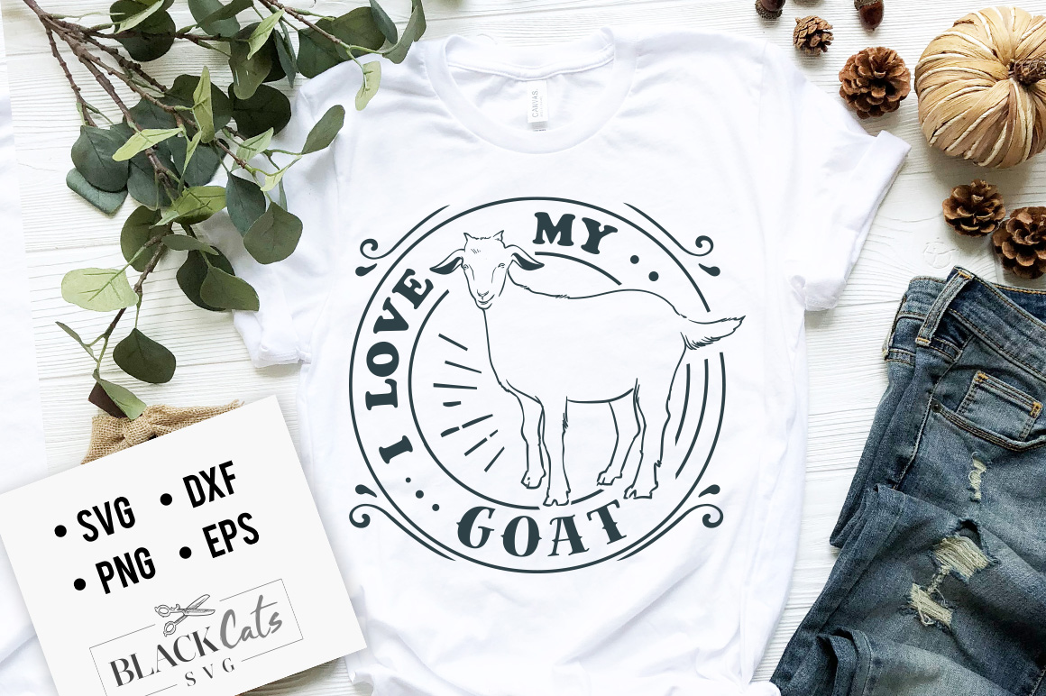 Download I love my goat SVG