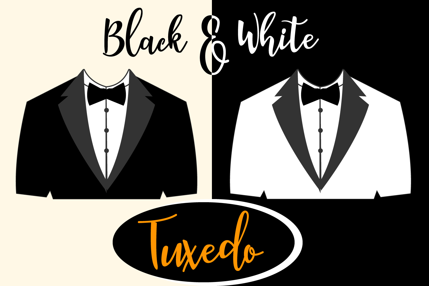 Download Man Wedding Tuxedo, Bow Tie SVG, AI, EPS (217675) | SVGs ...