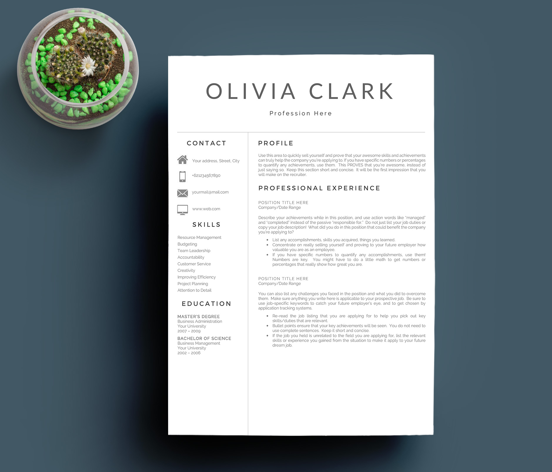 Modern Creative Resume Template Google Docs Resume Pages
