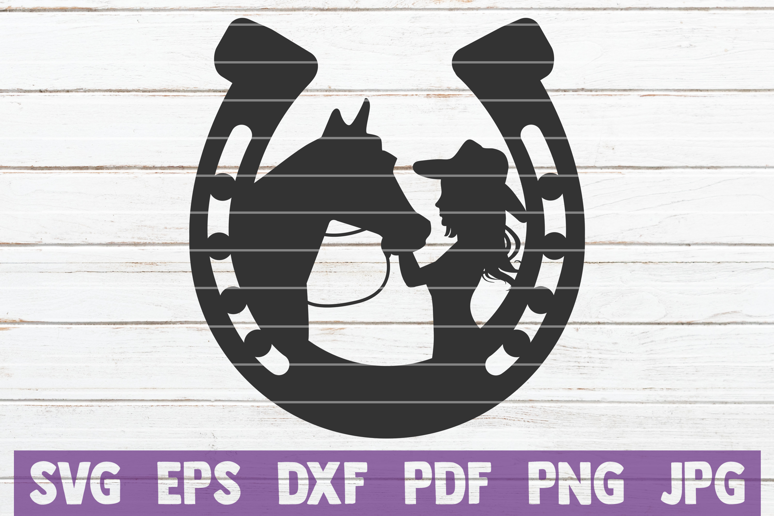 Download Girl Kissing Horse SVG Cut File