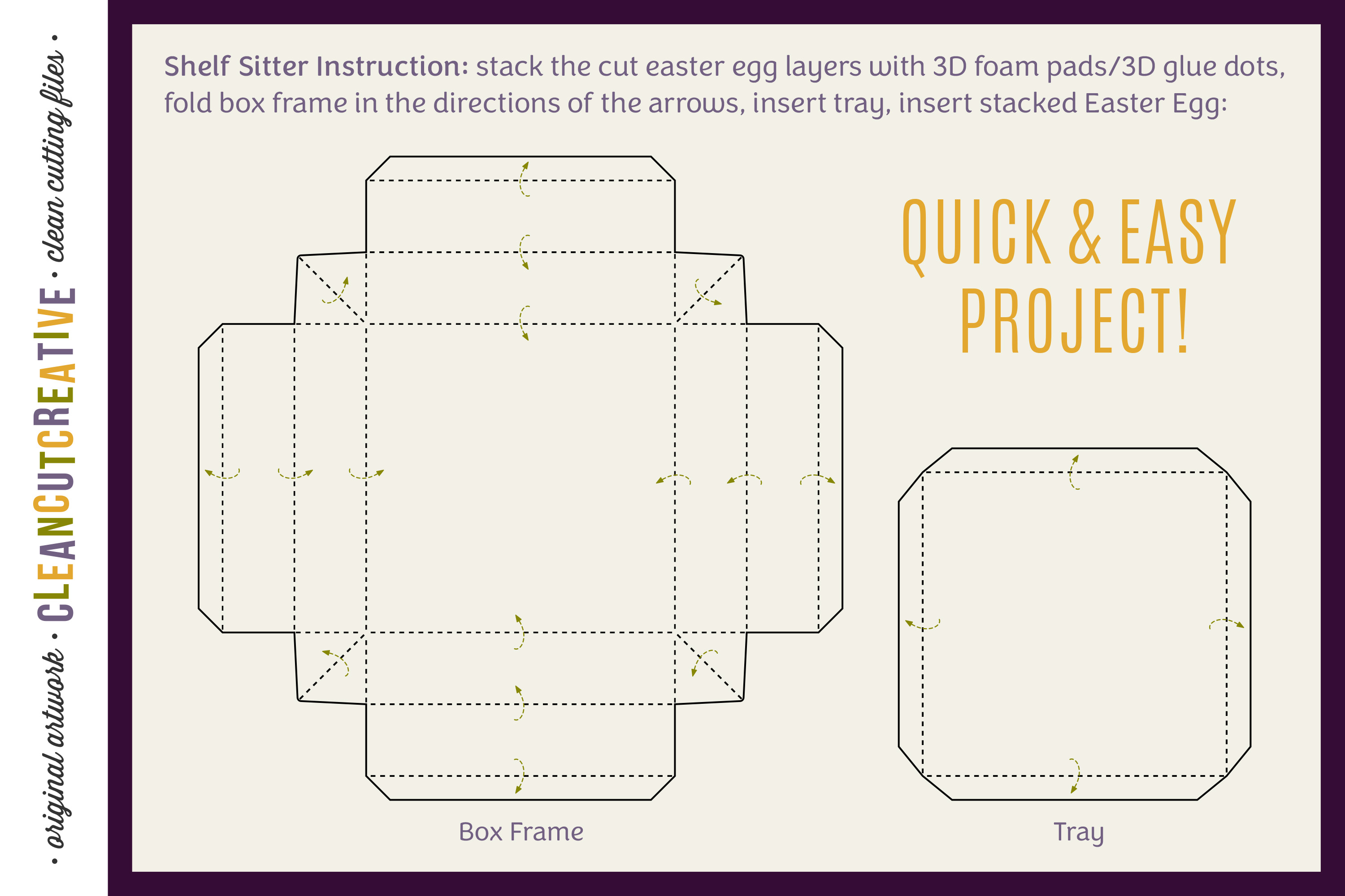 Download 3D layered EASTER EGG shadow boxes | stacked paper art SVG