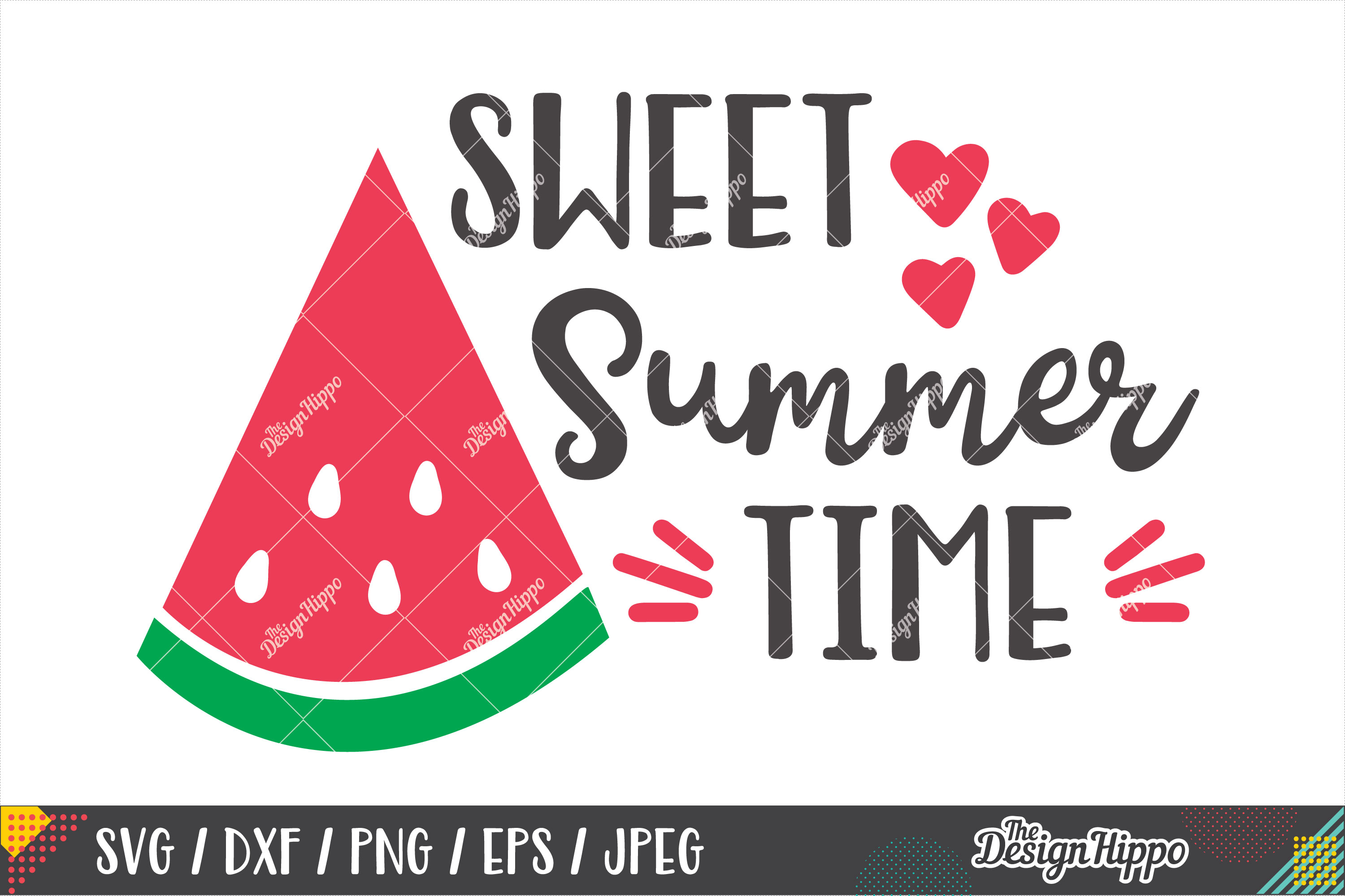 Download Sweet Summer Time Bundle of 4 SVG DXF PNG EPS Cutting Files