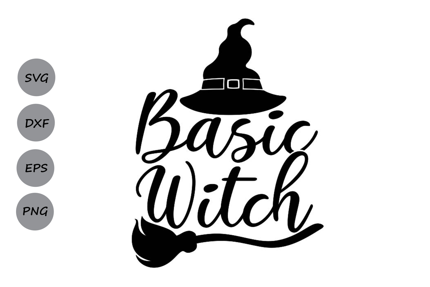 Basic Witch Svg, Halloween Svg, Witch Svg, Spooky Svg. (303323) | SVGs
