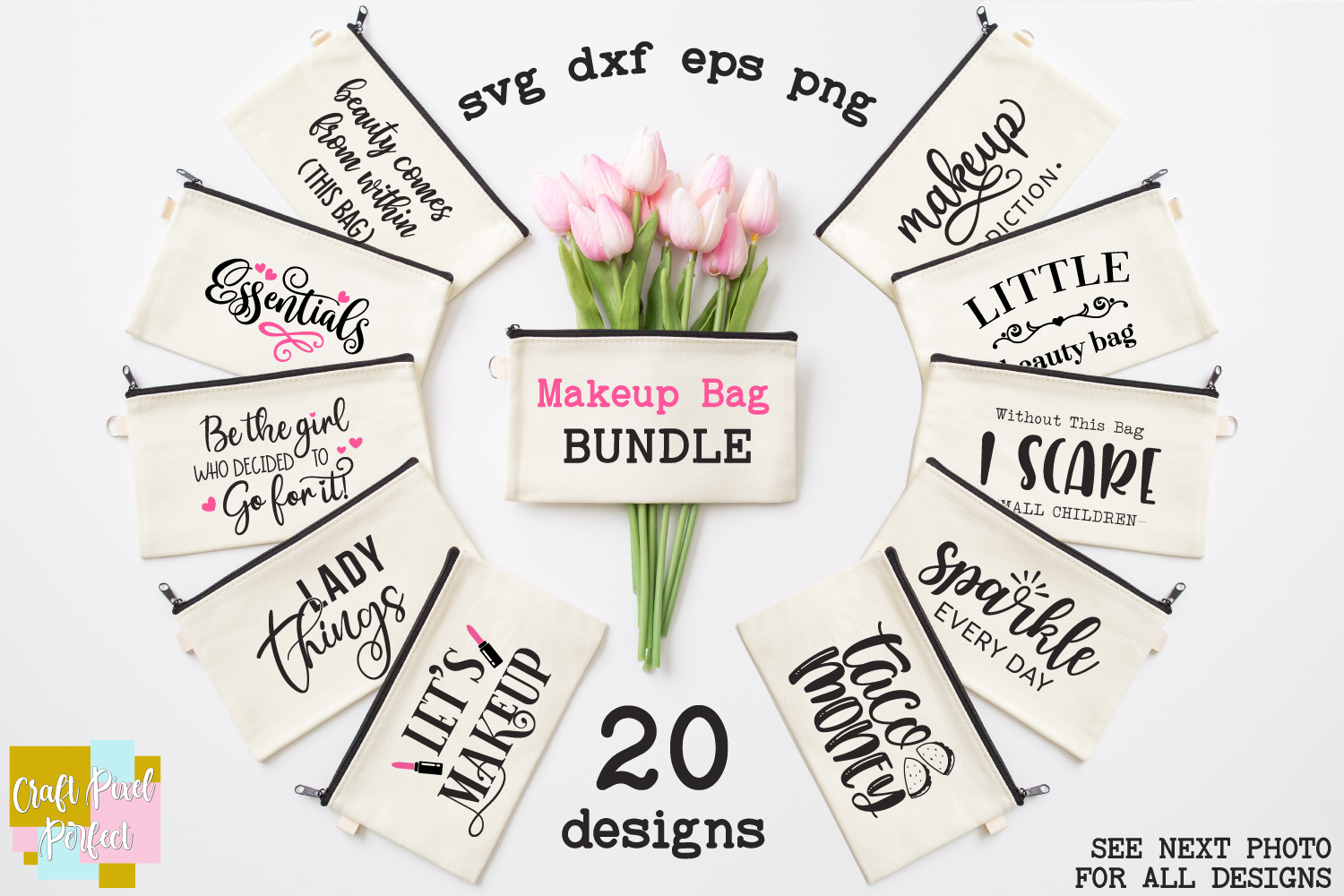 Download Makeup Bag Svg Bundle, Makeup Svg, Cosmetic Bag Svg, Makeup