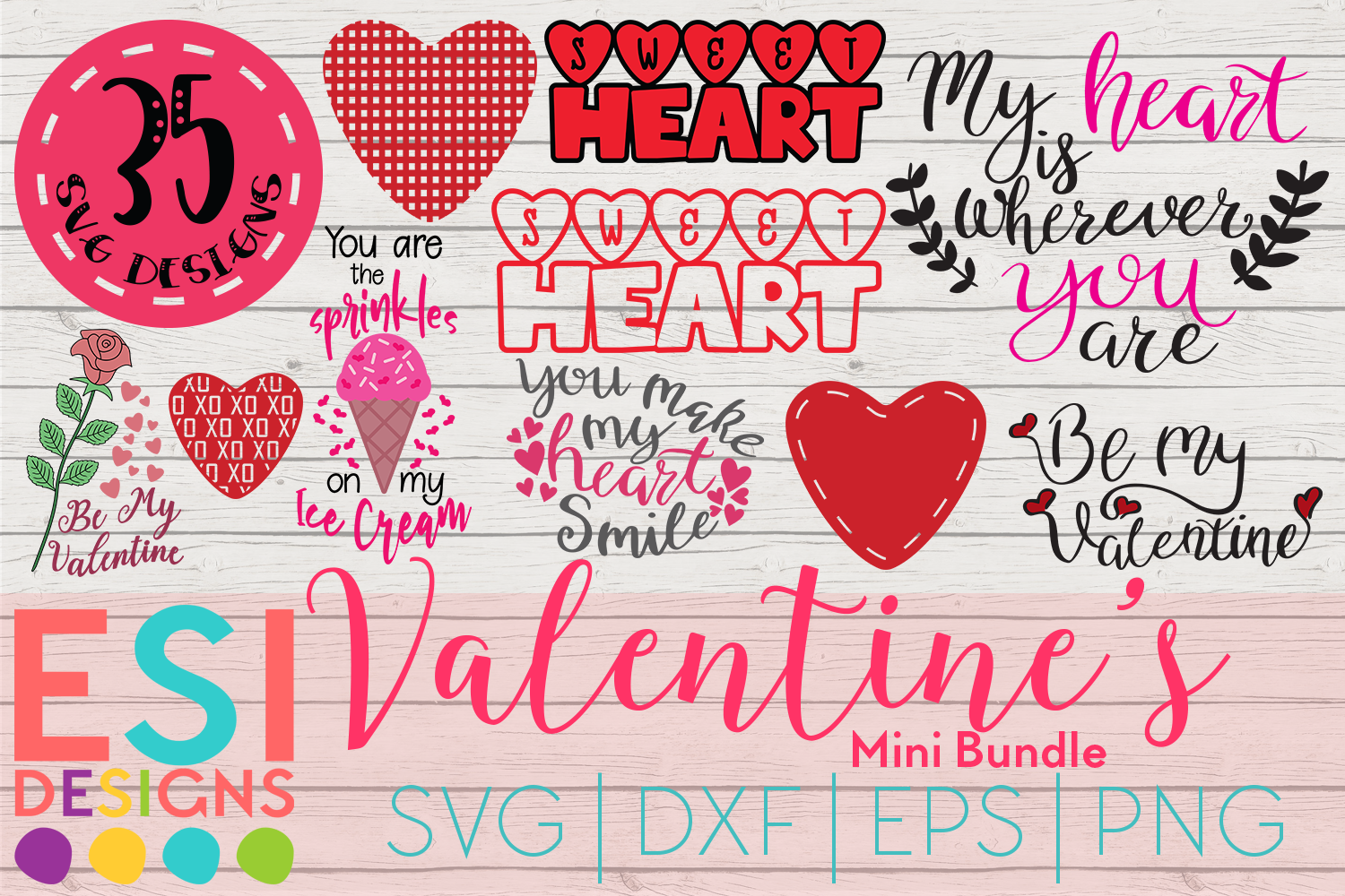 Download Valentine's SVG Bundle | SVG DXF EPS PNG (193238) | SVGs ...