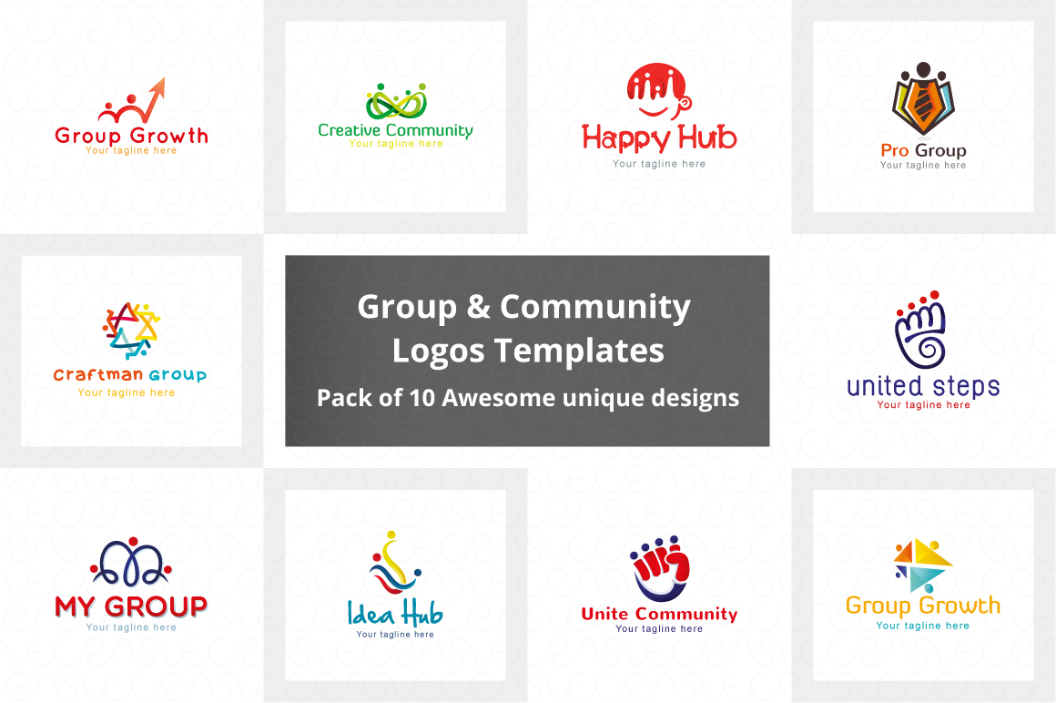 Common Group & Community Logo Pack of 10 Awesome designs (173318 ...