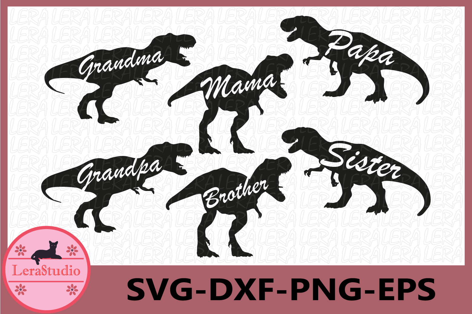 Download Dinosaurs SVG, Dinosaur Family Svg, T-Rex Dinosaur