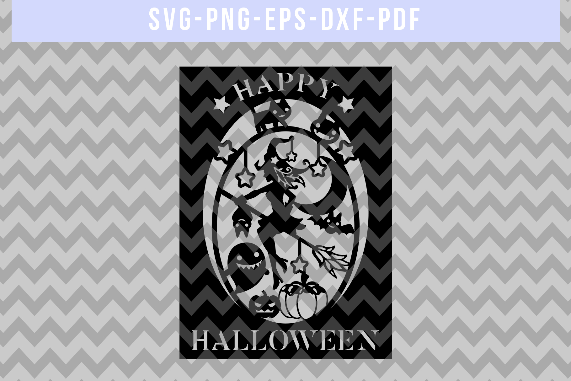Download Halloween Witch Paper Cut Template, Halloween Decor SVG ...