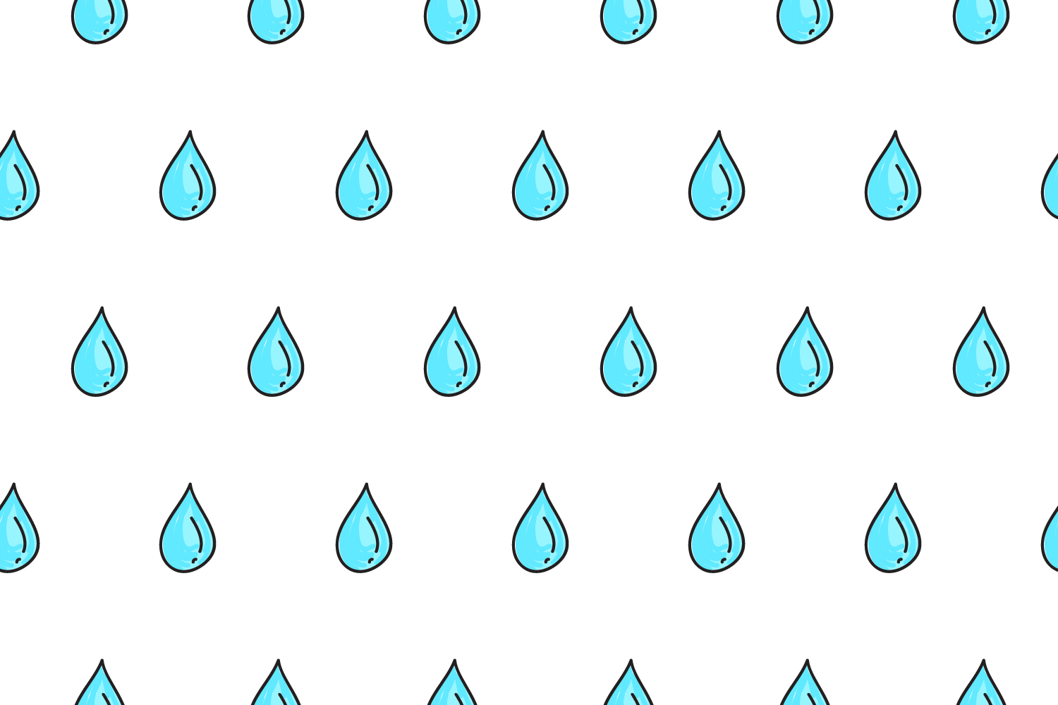 seamless pattern of water drops doodle design (336764) Patterns