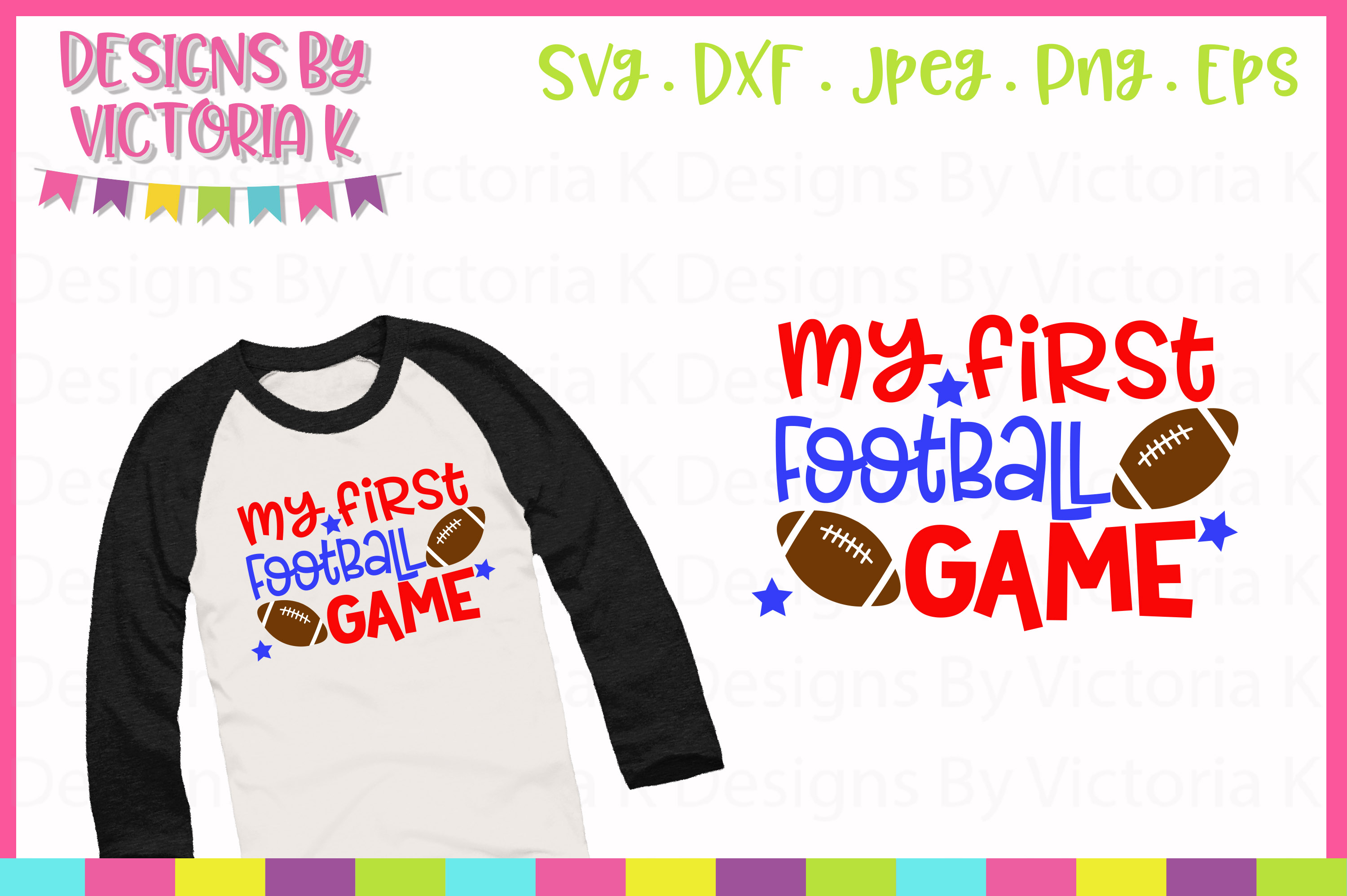 Download Football Bundle, American Football SVG Cut Files (54859 ...