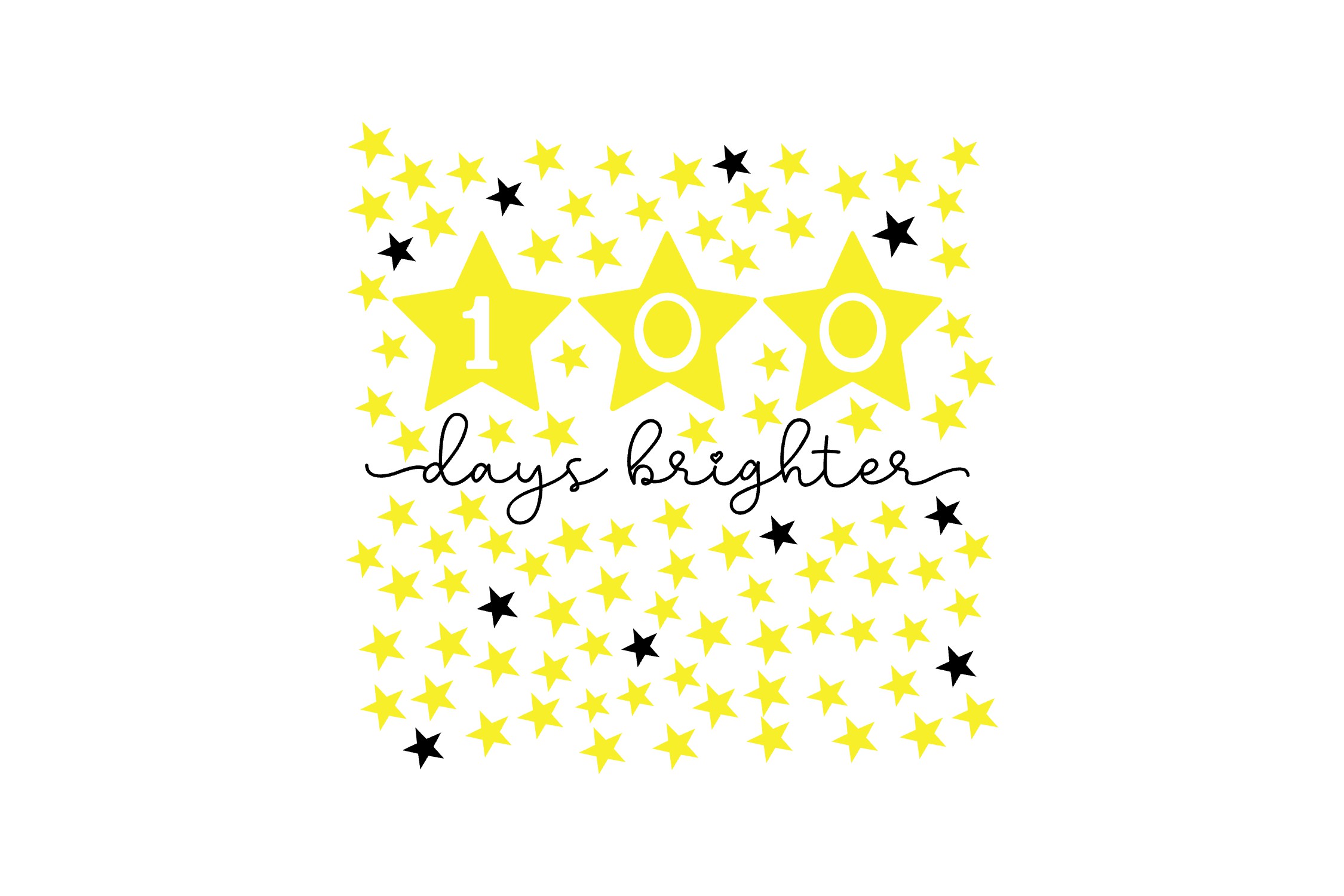 100 Days Brighter SVG PNG EPS