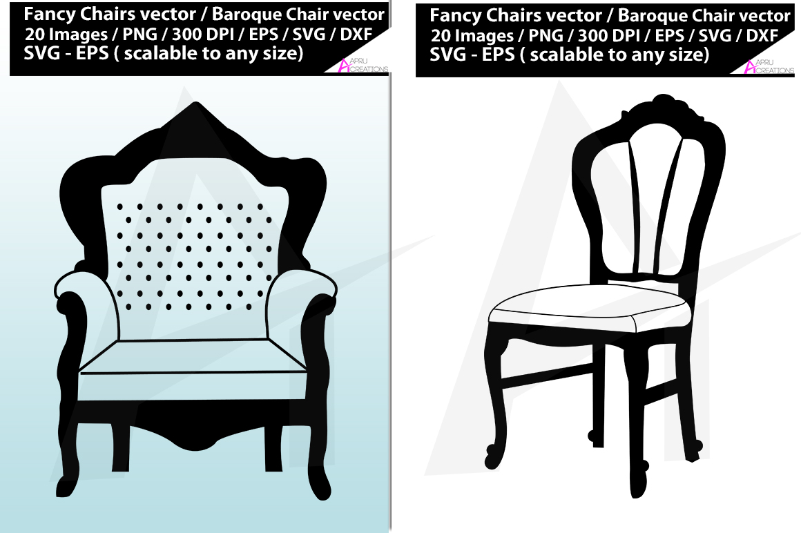Download Fancy chairs svg silhouette / fancy chair vector / baroque