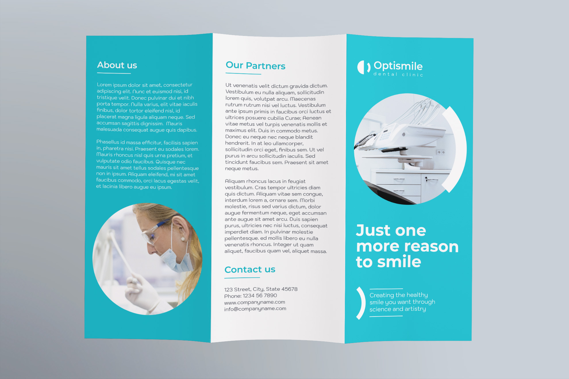 Dental Clinic Brochure Trifold