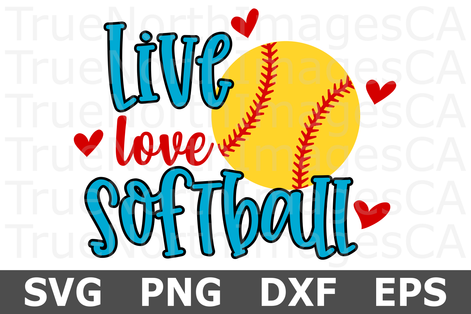Download Live Love Softball- A Sports SVG Cut File