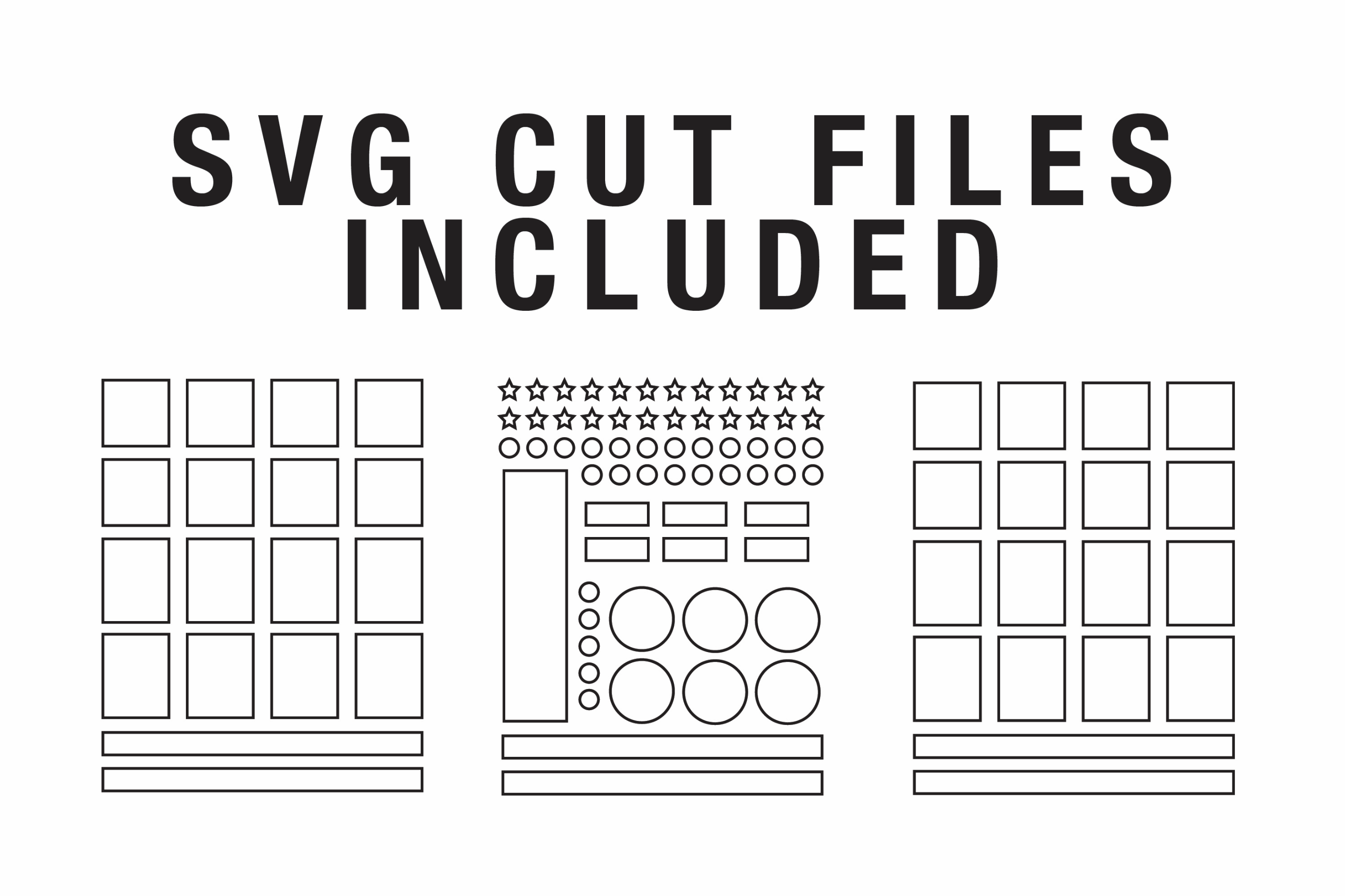 Planner Sticker Cut File Template -- DIY Planner Stickers