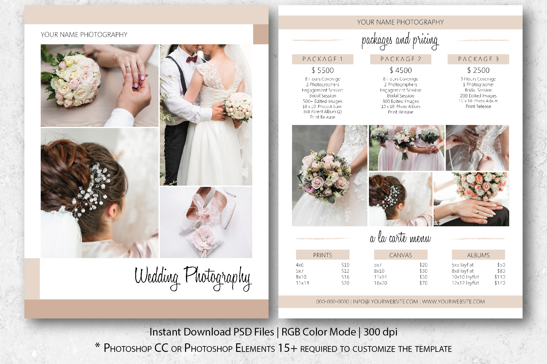 Photographer Pricing Guide Template