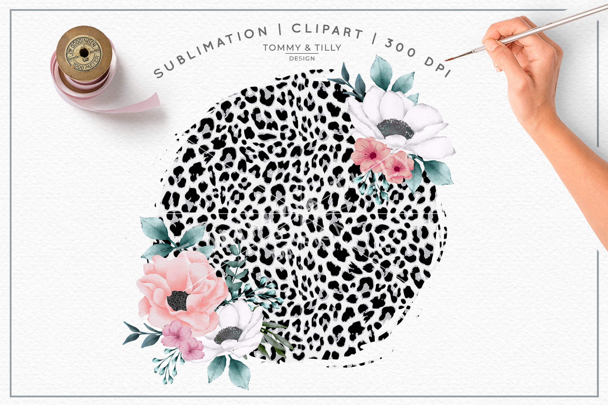 Blank leopard Print Background - Sublimation PNG Clipart