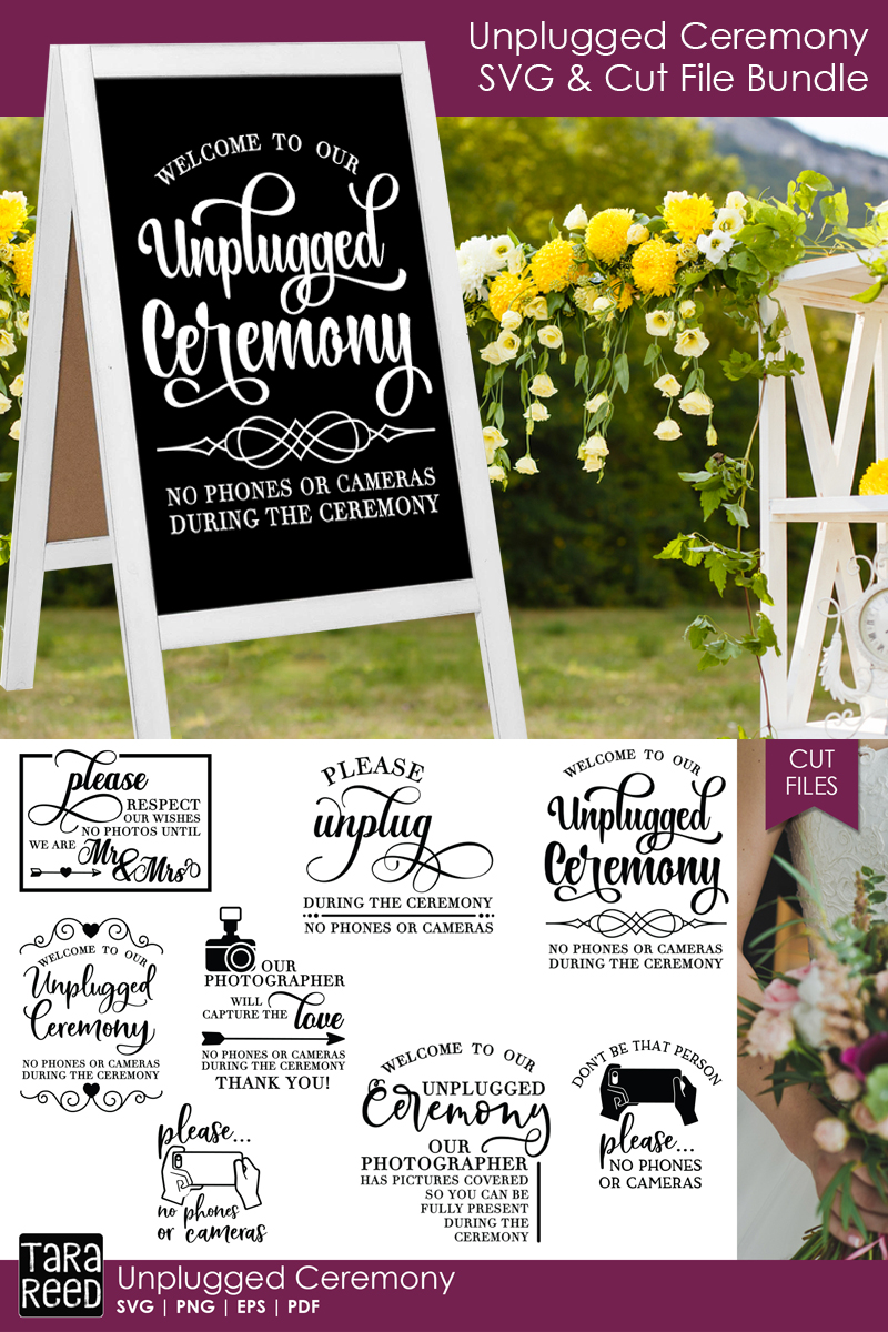 Download Unplugged Ceremony - Wedding SVG & Cut Files (194492 ...