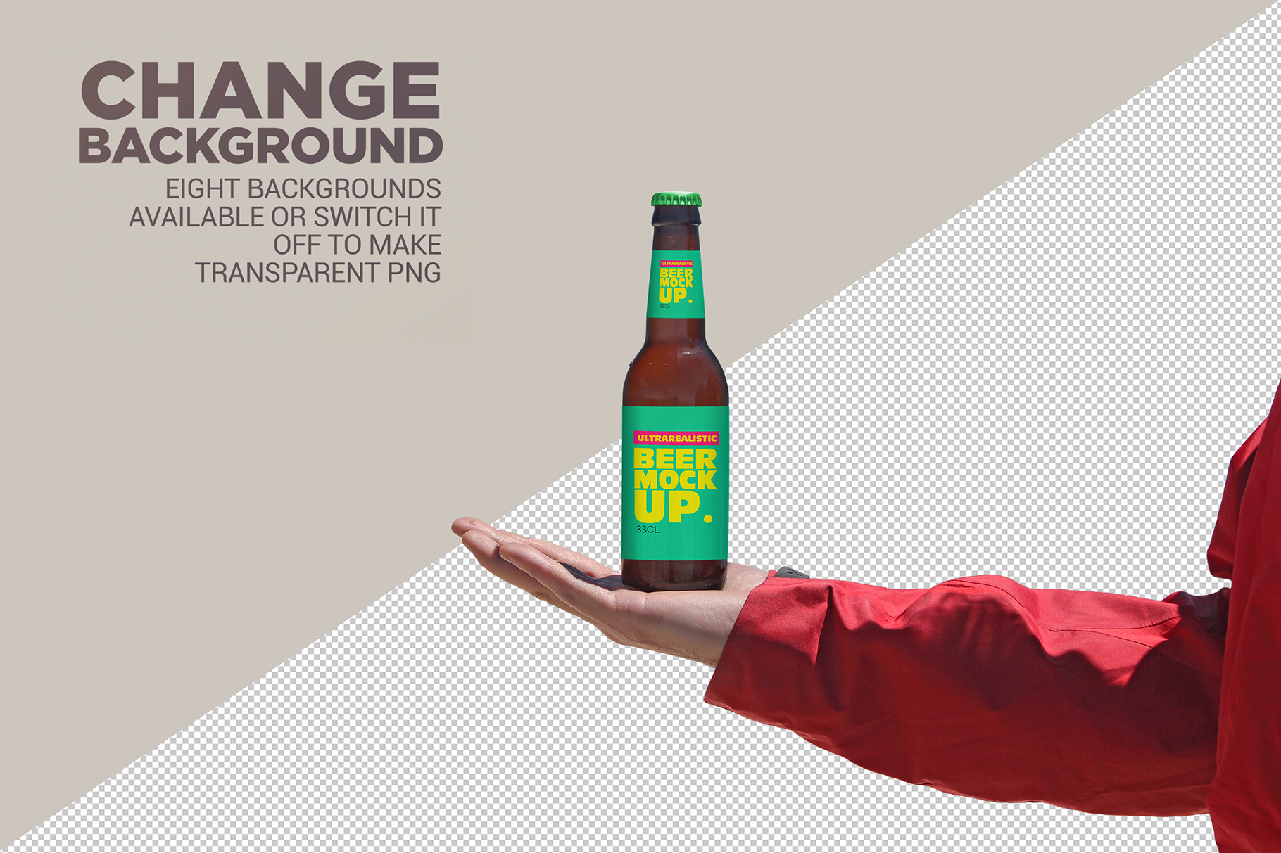 Download Outdoor Backgrounds Beer Mockup