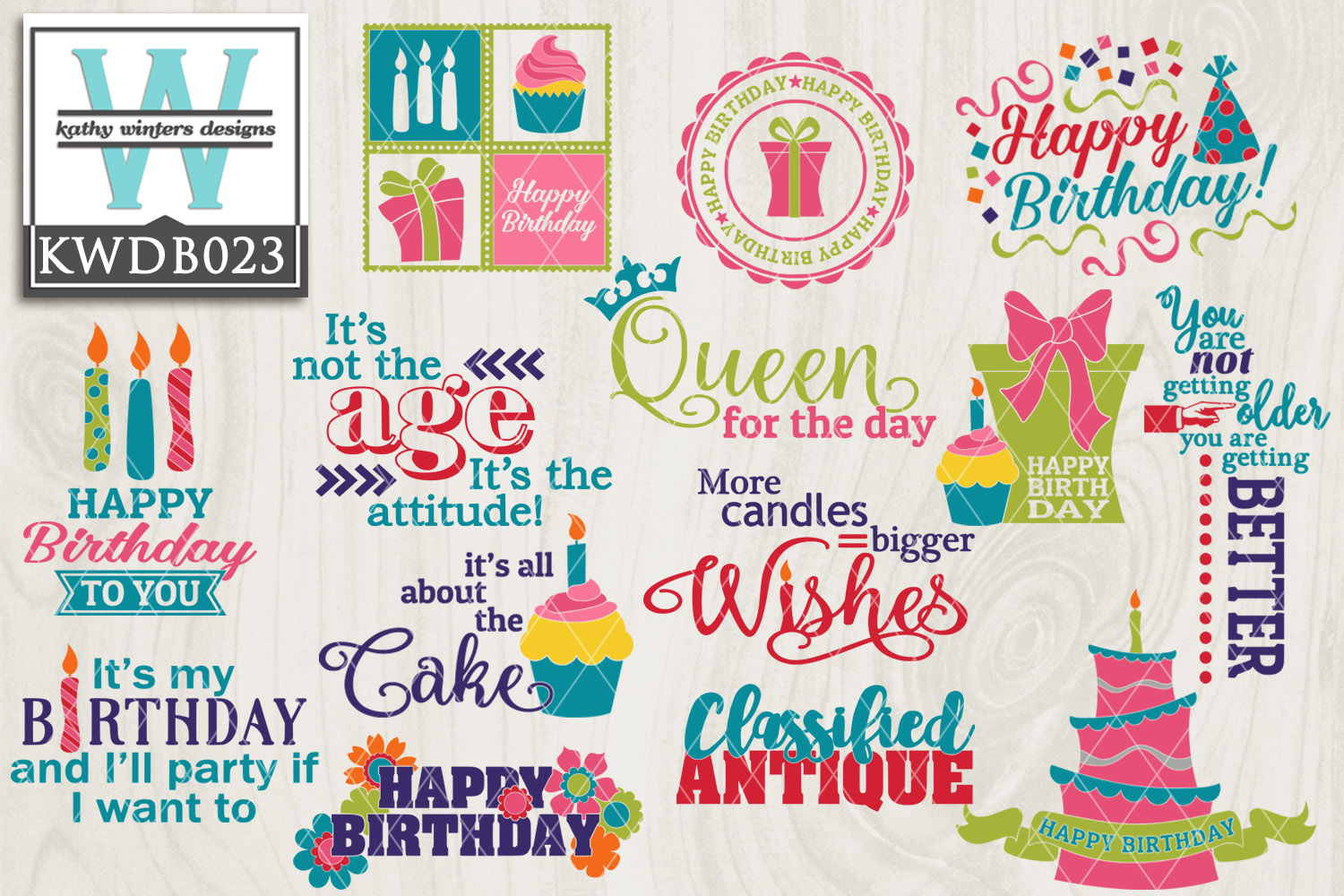 Download BUNDLE Birthday SVG - Birthday Bundle KWDB023