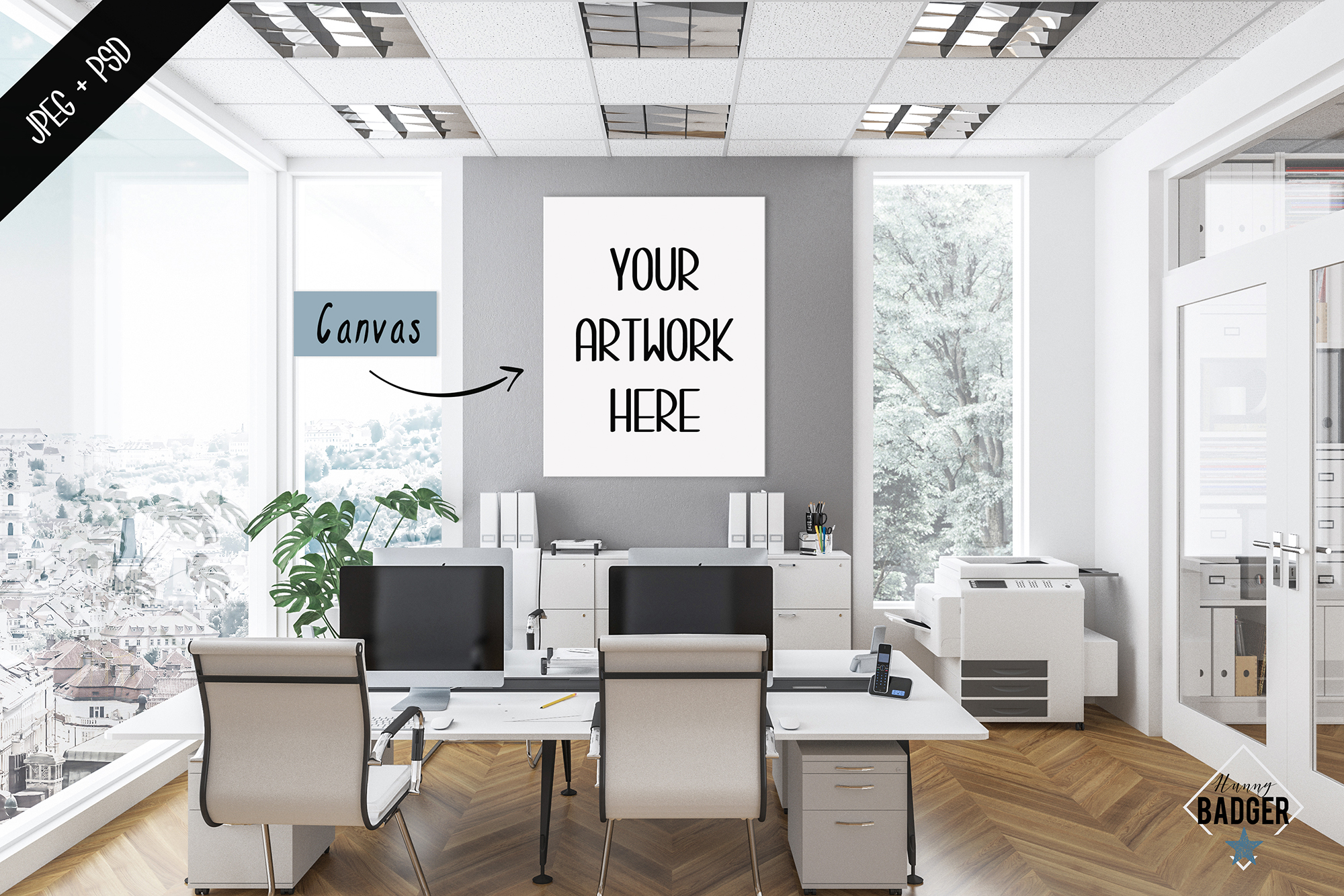 Office Interior Mockup Frame And Wall Mockup Creator