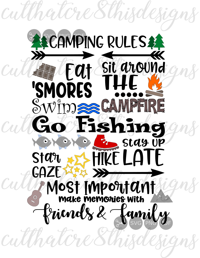 Camping Rules, Campfire, Campers, Outdoors, Quotes ...