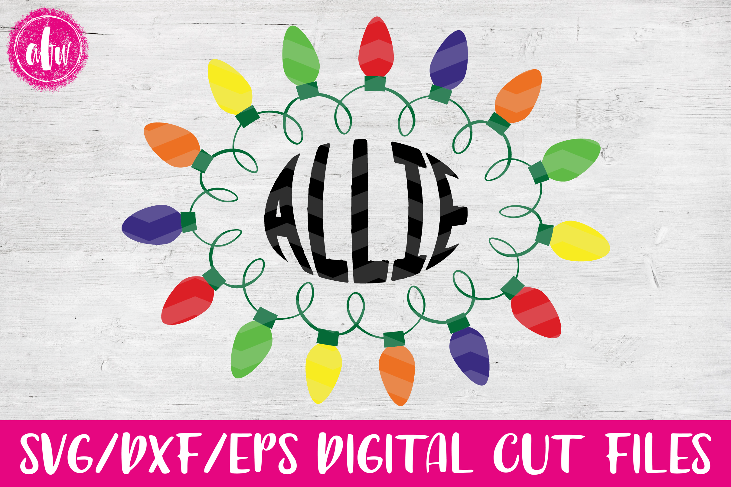 Download Christmas Lights - SVG, DXF, EPS Cut Files (26760) | SVGs ...