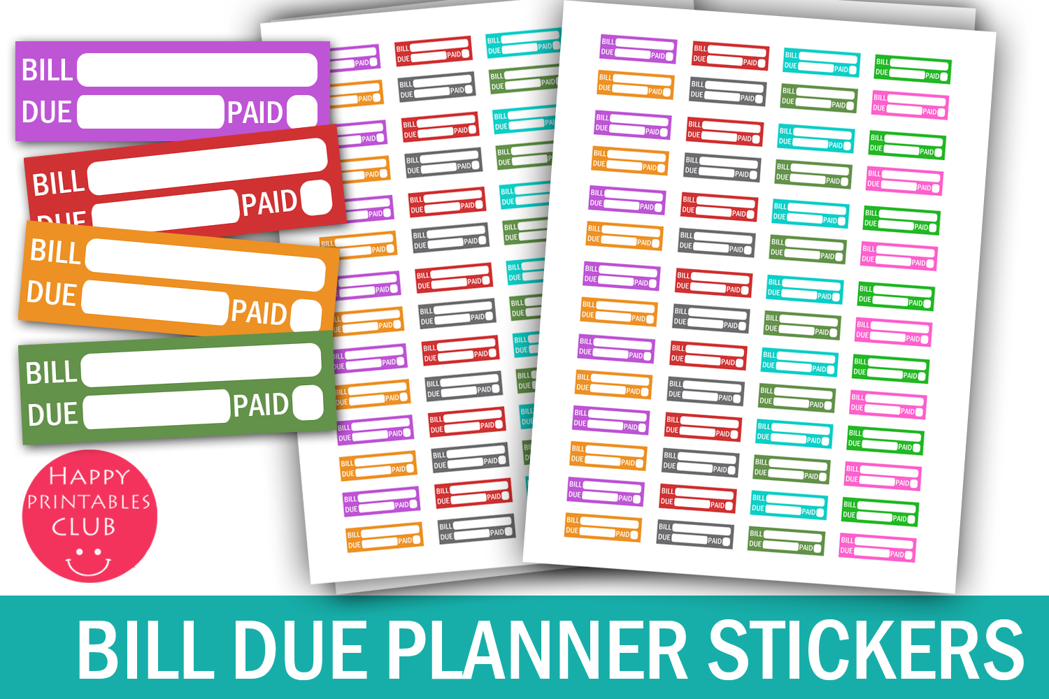 Bill Due Planner Stickers Bill Due Reminder Stickers (419090