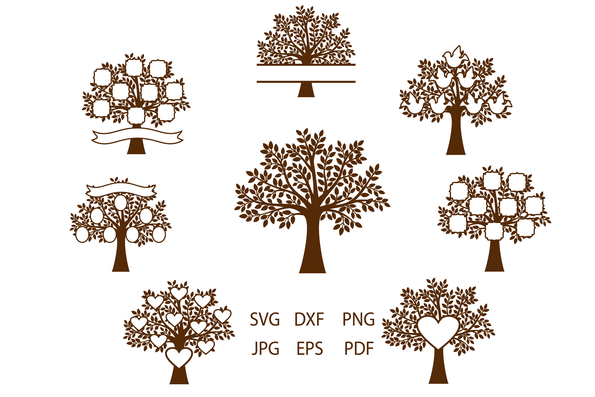 Download Family Tree SVG, Trees, Tree Cut File, Tree SVG For Cutting (211594) | SVGs | Design Bundles