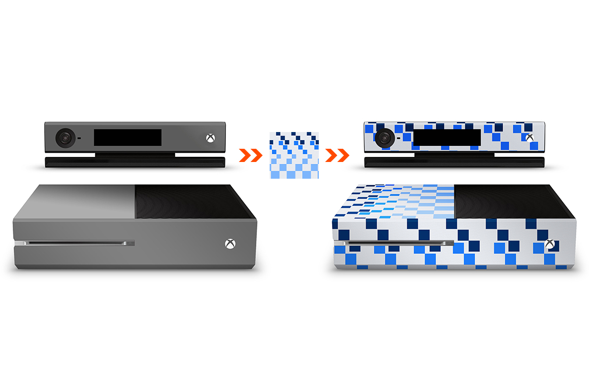 xbox one console skin design mockuptemplate