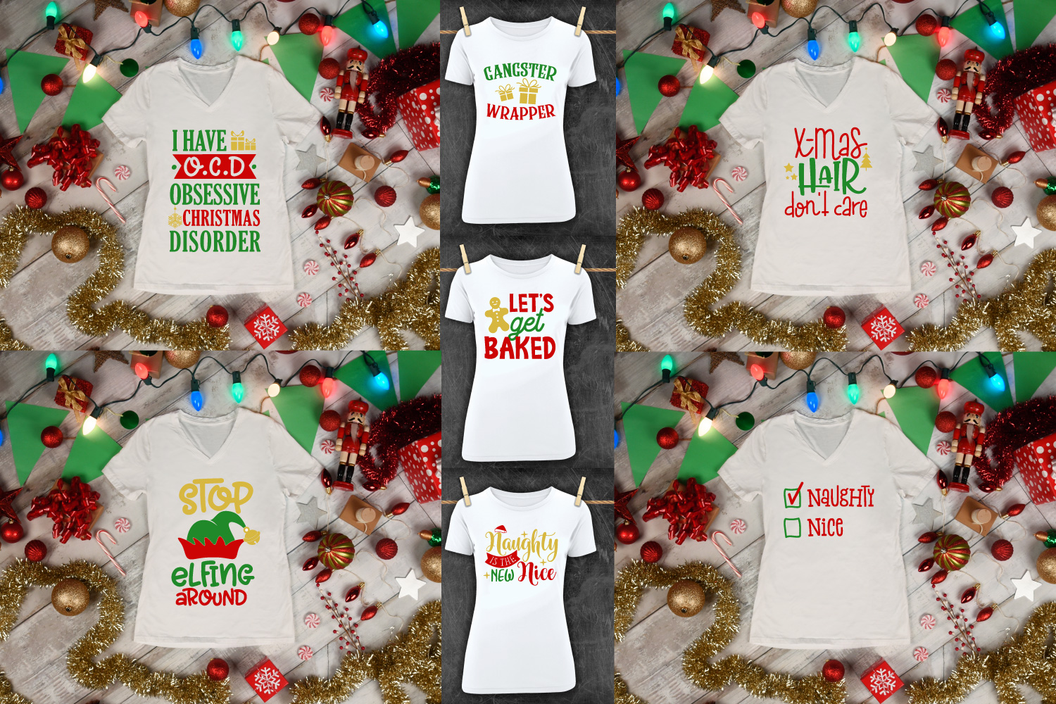 Download Funny Christmas Quotes Bundle - SVG, EPS, DXF, PNG