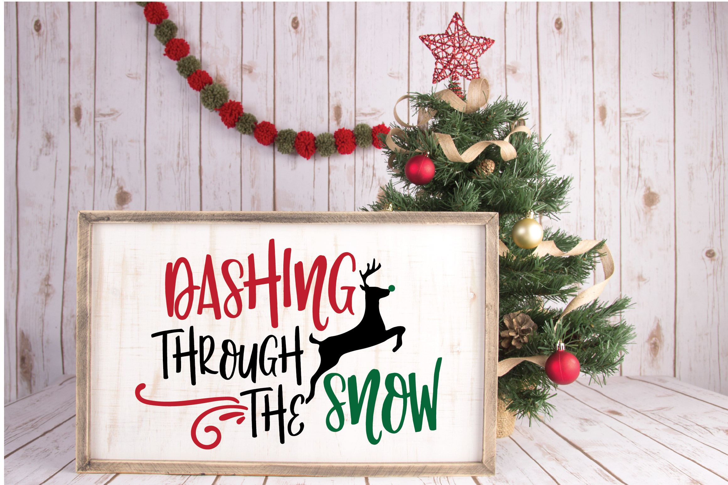 Download Dashing Through the Snow SVG Cut File - Christmas SVG DXF ...