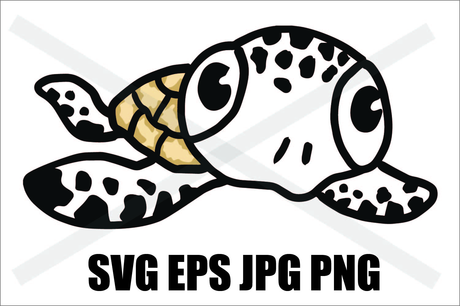 Sea Turtle - SVG EPS JPG PNG