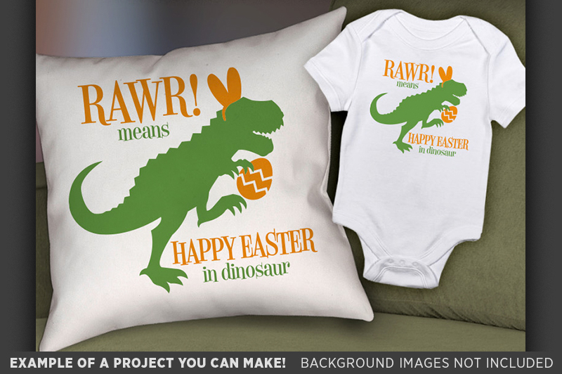 Download RAWR Means Happy Easter In Dinosaur Svg - T-Rex T Rex 4015