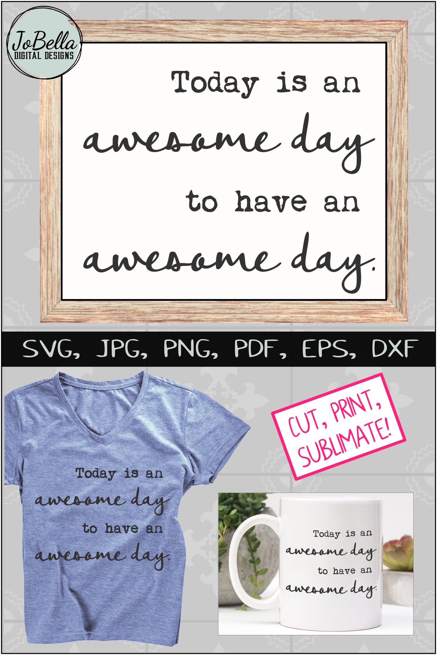 Download Motivational SVG, Sublimation PNG and Printable (354056 ...