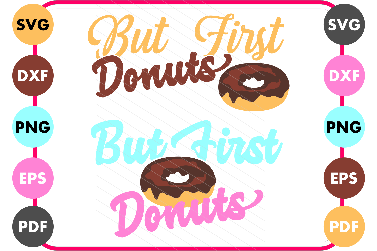 donuts svg, but first donuts, cricut, silhouette, cut files