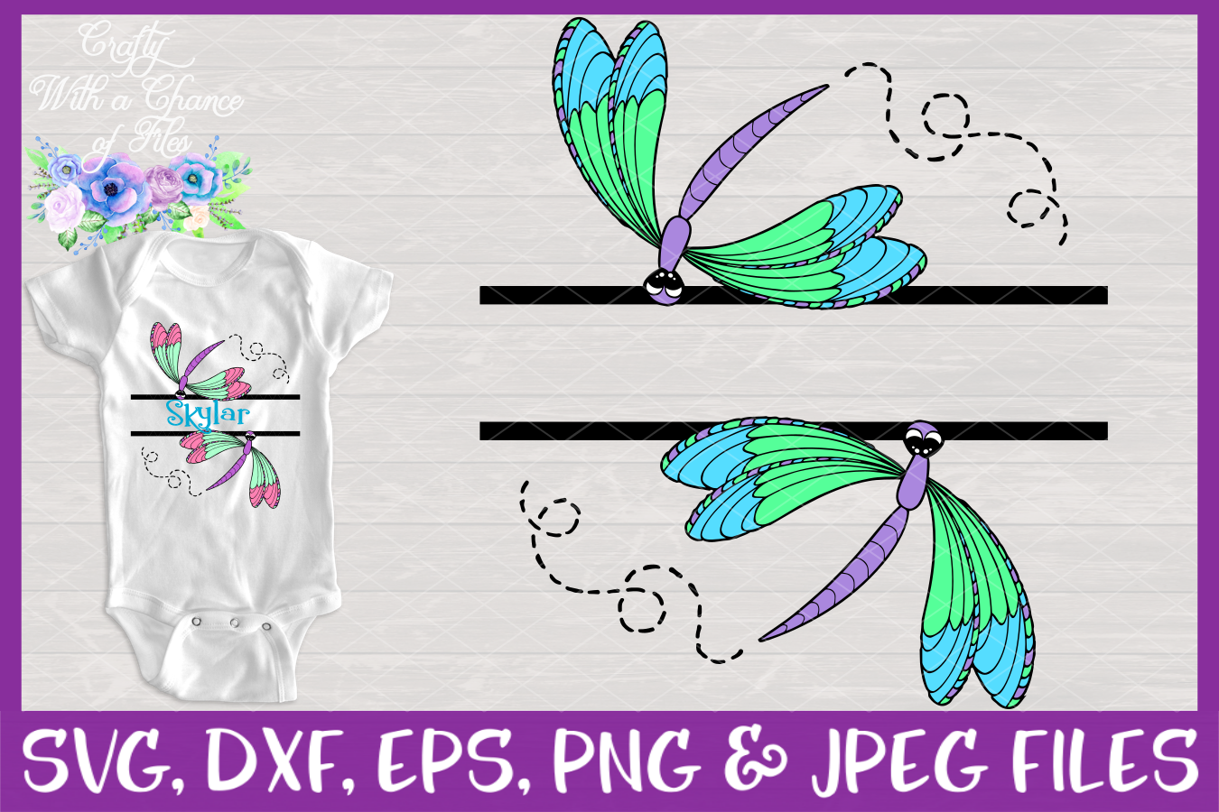 Download Split Dragonfly Monogram SVG - Animal Design (205056) | SVGs | Design Bundles