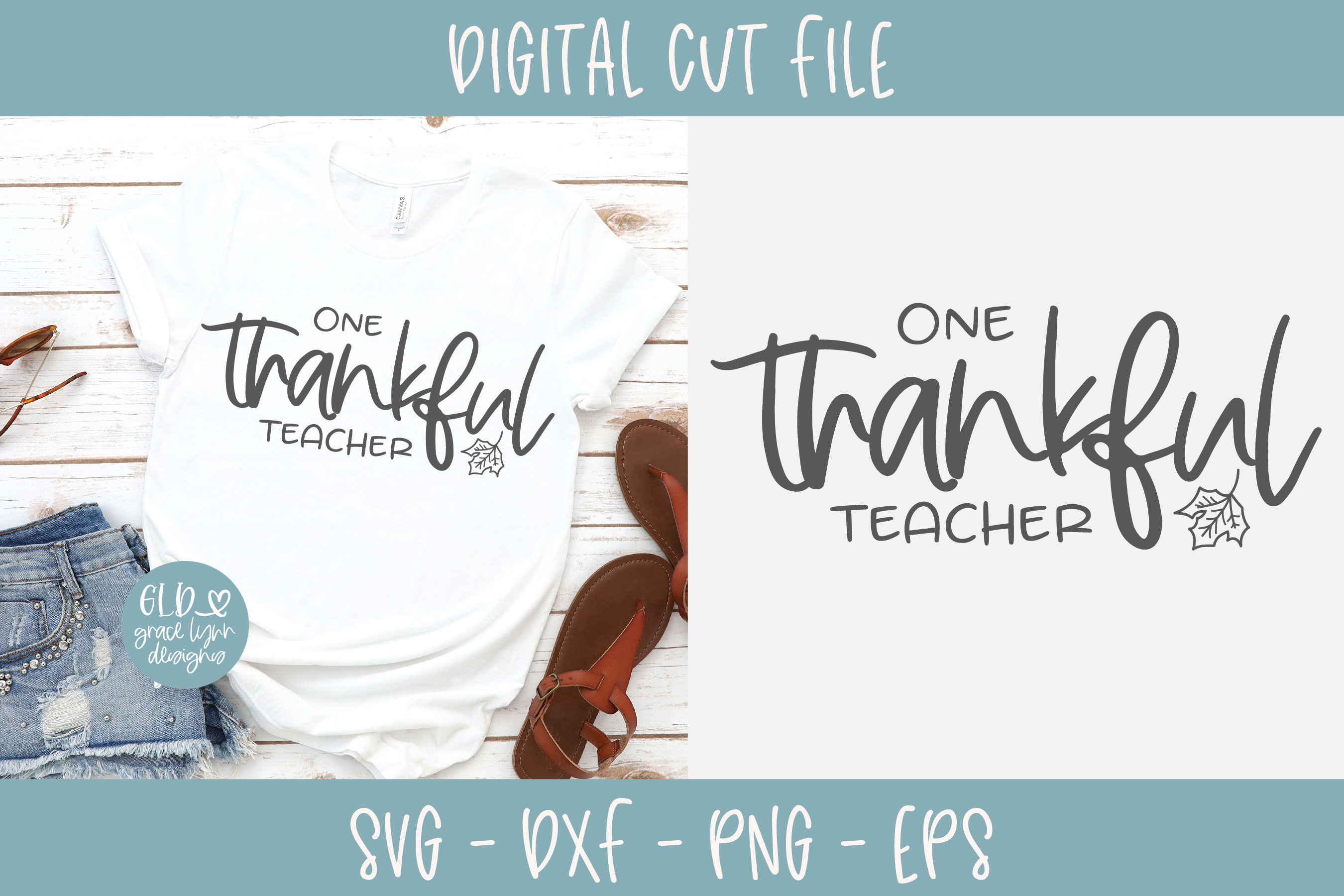 One Thankful Teacher - SVG