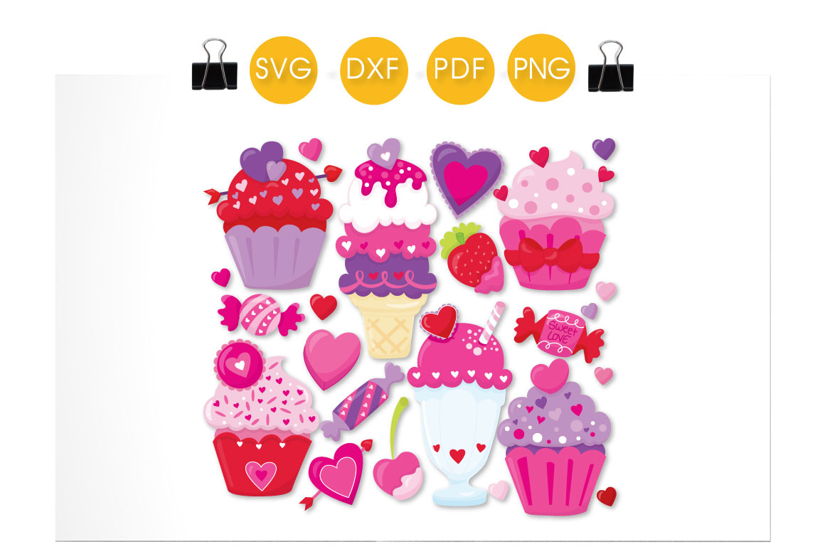 Sweet Treats cutting files svg, dxf, pdf, eps included ...