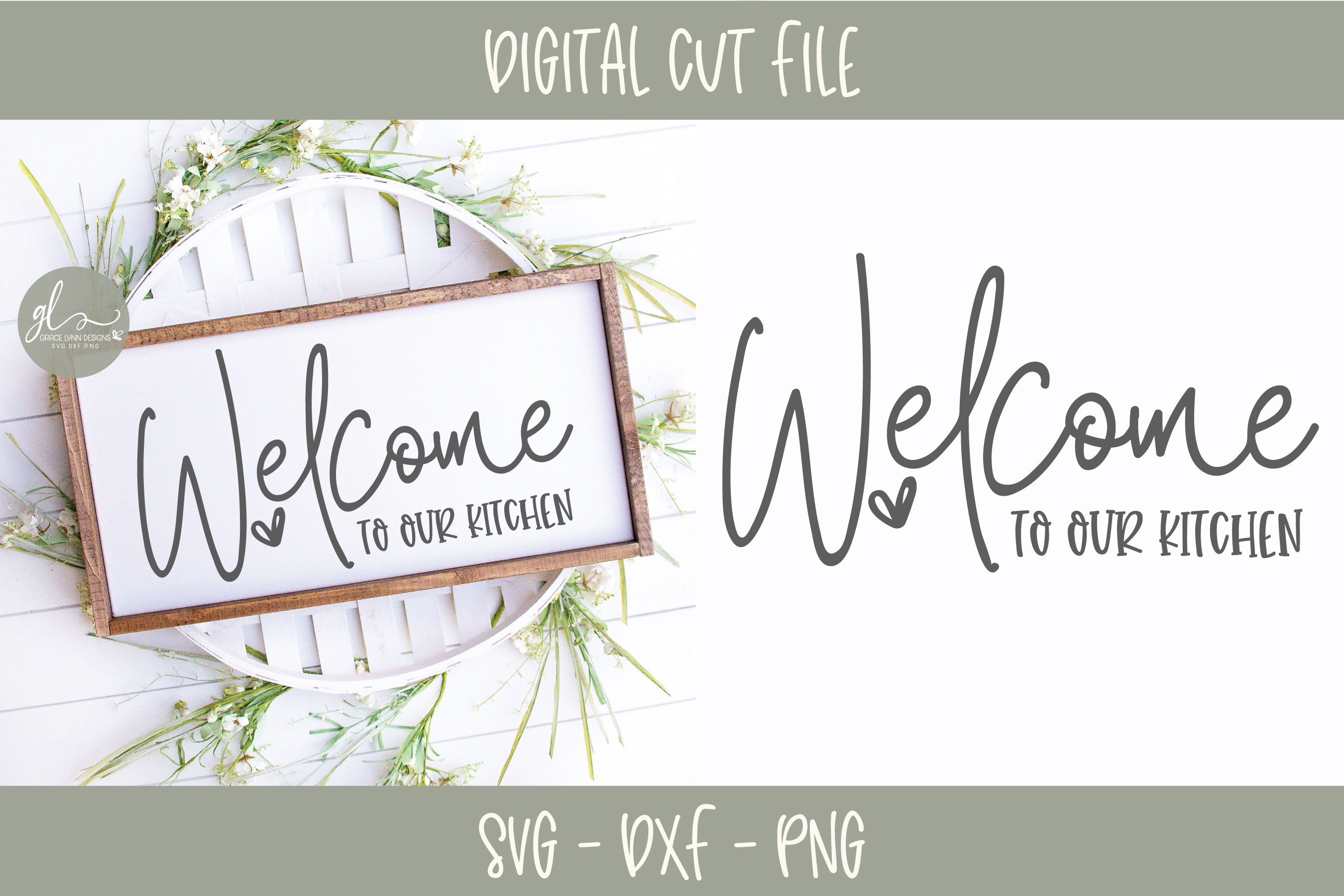 Download Welcome To Our Kitchen - SVG Cut File (262017) | SVGs ...